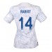Ranska Adrien Rabiot #14 Kopio Vieras Pelipaita Naisten MM-kisat 2022 Lyhyet Hihat